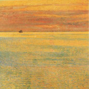 Childe Hassam Sunset at Sea China oil painting art